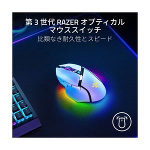 RAZER ゲーミングマウス Basilisk V3 Pro 35K White Edition RZ01-05240200-R3A1-イメージ5