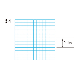 桜井 KB423(50枚*10冊)白(方眼入)スター建築方眼B4 9.1mm F893731-KB423-イメージ1