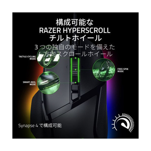 RAZER ゲーミングマウス Basilisk V3 35K RZ01-05230100-R3M1-イメージ5