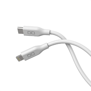 CIO シリコンケーブル USB-C to Lightning(2m) ホワイト CIO-SL30000-CL2-WH-イメージ1