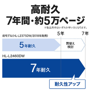 ブラザー A4モノクロレーザープリンター JUSTIO ブラック HL-L2460DW-イメージ4