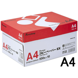 Forestway コピーペーパーEX A4 500枚×10冊 1箱(10冊) F859967-FRW677100-イメージ1