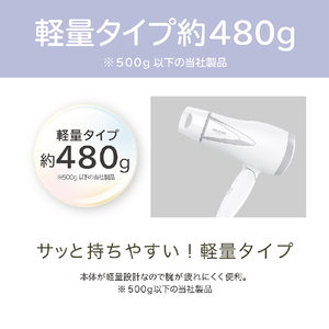 コイズミ マイナスイオンヘアドライヤー ホワイト KHD-9820/W-イメージ5