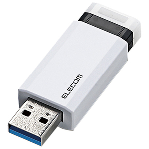 エレコム USB3．1(Gen1)対応ノック式USBメモリ(16GB) ホワイト MF-PKU3016GWH-イメージ1