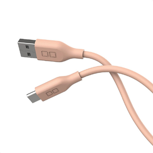 CIO シリコンケーブル USB-A to USB-C 1m ピンク CIO-SL30000-AC1-PK-イメージ1