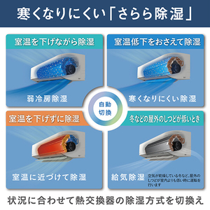 ダイキン 「工事代金別」 8畳向け 自動お掃除付き 冷暖房インバーターエアコン e angle select うるさらX ATRシリーズ Rシリーズ ATR25ASE5-WS-イメージ16