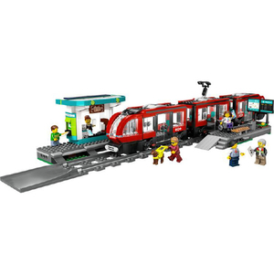 レゴジャパン LEGO シティ 60423 ダウンタウン路面電車と停留所 60423ﾀﾞｳﾝﾀｳﾝﾛﾒﾝﾃﾞﾝｼﾔ-イメージ2