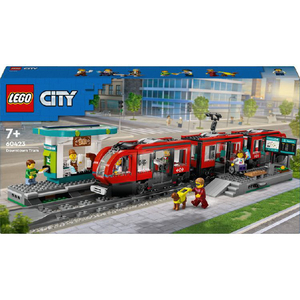 レゴジャパン LEGO シティ 60423 ダウンタウン路面電車と停留所 60423ﾀﾞｳﾝﾀｳﾝﾛﾒﾝﾃﾞﾝｼﾔ-イメージ4