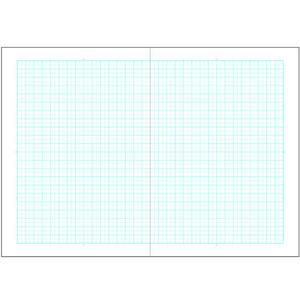 ショウワノート 水平開きノート B5 5mm方眼 緑 FCA7405-FT-3-イメージ2