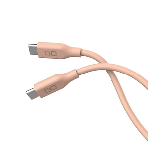 CIO シリコンケーブル USB-C to USB-C 1m ピンク CIO-SL30000-CC1-PK-イメージ1