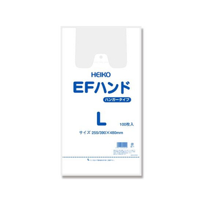 シモジマ レジ袋 EFハンド L(390×480×マチ135mm) 100枚×10袋 FCL9605-12065516233-イメージ1