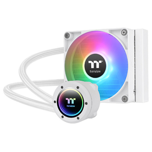 Thermaltake 水冷一体型CPUクーラー TH120 ARGB Sync V2 CPU Liquid Cooler -Snow- ホワイト CLW363PL12SWA-イメージ1