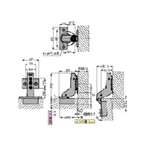 スガツネ工業 スガツネ工業H360-26-0Tラプコン搭載オリンピアスライドヒンジ厚扉用 FC781FN-1956904-イメージ4