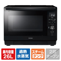 東芝 過熱水蒸気オーブンレンジ e angle select 石窯ドーム ブラック ER-D90AE4(K)