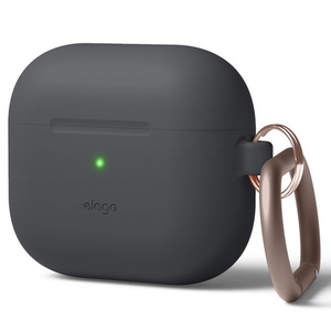 elago AirPods 3用シリコンケース ダークグレー EL_AP3CSSCOH_DG-イメージ1