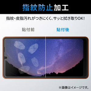 エレコム Xperia Ace III用ガラスフィルム 高透明 PM-X223FLGG-イメージ5