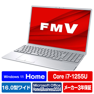 富士通 ノートパソコン e angle select FMV AH Series ファインシルバー FMVA57J3SE-イメージ1