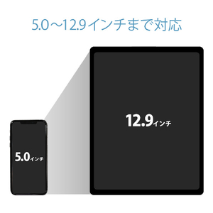 エレコム タブレット用Zアーム型床置式スタンド ブラック TB-DSZARMFBK-イメージ6