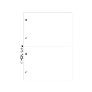 ヒサゴ マルチプリンタ帳票 撥水紙 A4タテ 白紙 4穴 2面 50枚 FC53982-BPW2003-イメージ2
