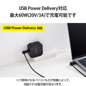 エレコム スイング式USB Type-C(TM)ケーブル(1．2m) ブラック MPA-CCSW12BK-イメージ6