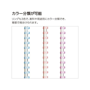 コクヨ キャンパス ソフトリングノート(ドット入)セミB5 40枚 ブラック ブルー FC122PM-ｽ-S111BT-DB-イメージ5