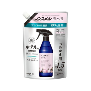 白元アース ノンスメル 清水香 フローラルフレッシュ 詰替 600mL FC93717-イメージ1