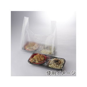 シモジマ レジ袋 EFハンド 弁当 ナチュラル 特大 100枚×20袋 FCL9625-12065516098-イメージ2