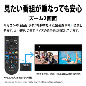 シャープ 55V型4Kチューナー内蔵有機ELテレビ AQUOS QD-OLED 4T-C55GS1-イメージ9