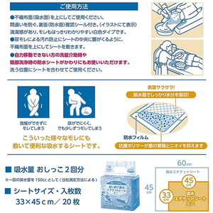 ストリックスデザイン 敷いて安心 吸水エチケットシート ミニ20P×30 FCU8202-SK-002-イメージ6