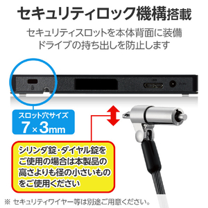 ロジテック Type-A/C対応 書込ソフト付 USB3．2(Gen1) ポータブルDVD ブラック LDR-PWA8U3CLBK-イメージ6