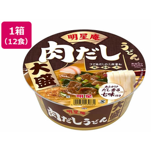 明星食品 明星庵 肉だしうどん 大盛 98g×12食 FC014SJ-イメージ1