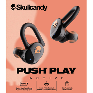 Skullcandy 完全ワイヤレスイヤフォン Push Play Active BLACK ORANGE S2PPW-S749-イメージ4