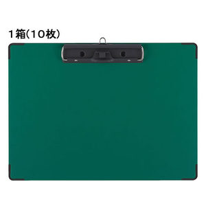 コクヨ 用箋挟B(クロス貼り・カラー)A4ヨコ 長辺とじ グリーン 10枚 1箱(10枚) F826460-ﾖﾊ-C23G-イメージ1