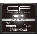 グリーンハウス コンパクトフラッシュ(工業用)(4GB) GH-CFI-XSC4G