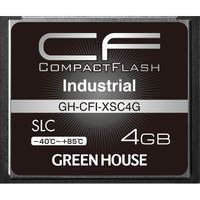 グリーンハウス コンパクトフラッシュ(工業用)(4GB) GH-CFI-XSC4G