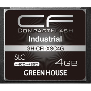 グリーンハウス コンパクトフラッシュ(工業用)(4GB) GH-CFI-XSC4G-イメージ1