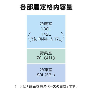 三菱 【右開き】330L 3ドア冷蔵庫 ホワイト MR-C33K-W-イメージ13