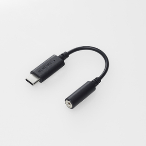 エレコム USB Type-C(TM) - φ3．5mm変換ケーブル(5．0cm) ブラック MPA-C35DBK2-イメージ2