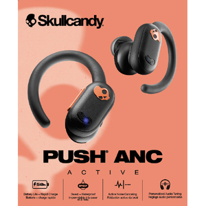 Skullcandy 完全ワイヤレスイヤフォン Push ANC Active BLACK ORANGE S2PAW-S749-イメージ4