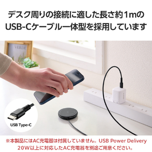 エレコム 2WayマグネットQi2規格対応ワイヤレス充電器(15W・卓上) ブラック W-MA06BK-イメージ7