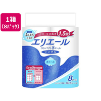 大王製紙 エリエール トイレットティシュー コンパクト 82.5m シングル 8パック FC536SG