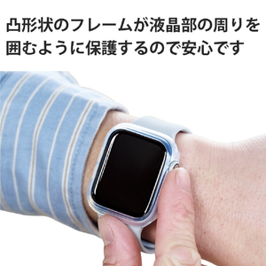 エレコム Apple Watch44mm用ソフトバンパー クリア AW-20MBPUCR-イメージ5