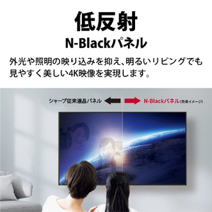 シャープ 43V型4Kチューナー内蔵4K対応液晶テレビ AQUOS 4T-C43GN2-イメージ6