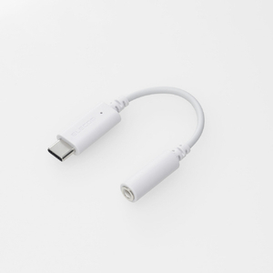 エレコム USB Type-C(TM) - φ3．5mm変換ケーブル(5．0cm) ホワイト MPA-C35DWH2-イメージ2