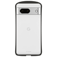 NATURALdesign Google Pixel 7a用耐衝撃背面型ケース Chrome-CLEAR ブラック GP7A-CHC02