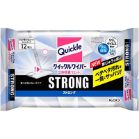 KAO クイックルワイパー 立体吸着ウエットシート ストロング 12枚 F050475