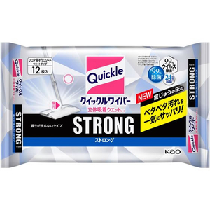 KAO クイックルワイパー 立体吸着ウエットシート ストロング 12枚 F050475-イメージ1