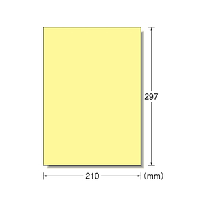 エーワン ラベルシール A4 ノーカット クリーム 15枚 F877226-28494-イメージ1