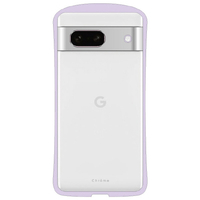 NATURALdesign Google Pixel 7a用耐衝撃背面型ケース Chrome-CLEAR ラベンダー GP7A-CHC04