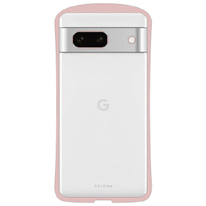 NATURALdesign Google Pixel 7a用耐衝撃背面型ケース Chrome-CLEAR ピンクグレー GP7A-CHC06-イメージ1